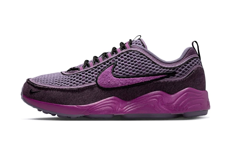 O Nike Zoom Spiridon “Hot Fuchsia” exibe um design arrojado com materiais mistos