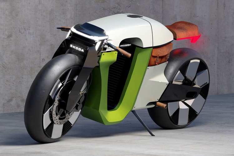 Škoda Revela Futurista Conceito de Cafe Racer Slavia B Inspirado em Ícone de 1899