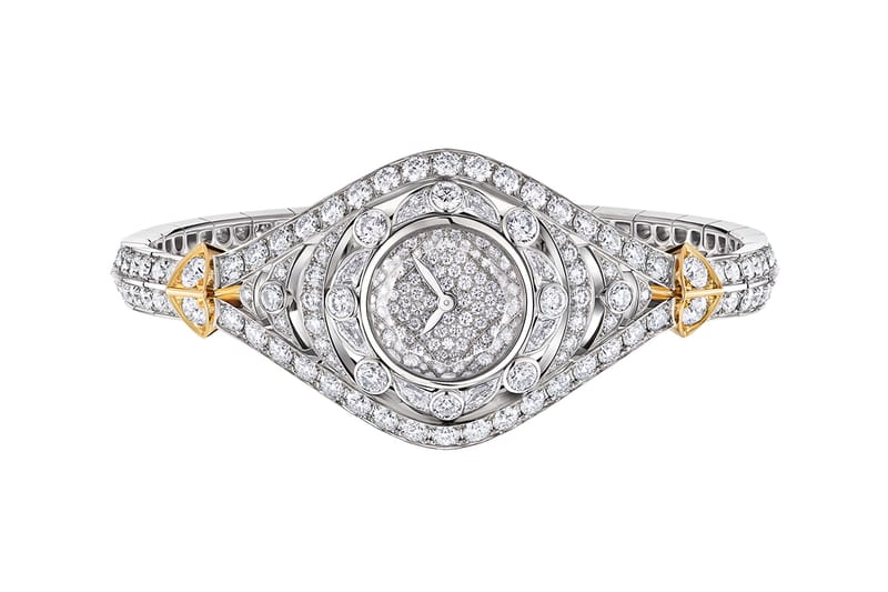 O relógio Keeper da Louis Vuitton traz design em forma de olho cravejado de diamantes