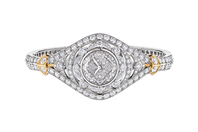 O relógio Keeper da Louis Vuitton traz design em forma de olho cravejado de diamantes