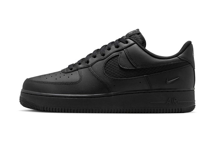 Nike Air Force 1 Low chega afiado no “Triple Black Ripstop”