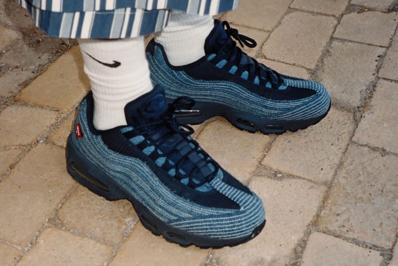 Denim da Levi's toma conta do Nike Air Max 95 nos melhores lançamentos de tênis da semana