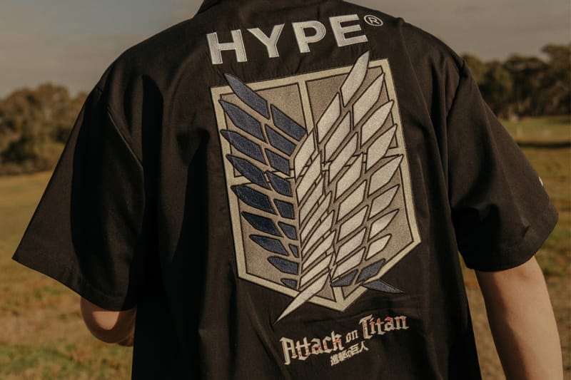 HYPE x Attack on Titan: collab de streetwear ousada em novo drop