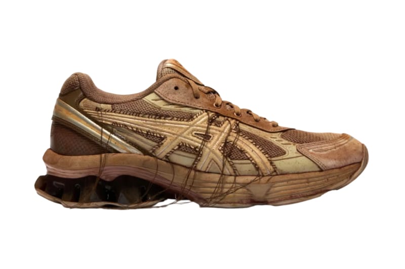 ASICS GEL-KINETIC FLUENT tingido à mão destaca o toque artesanal da AIREI