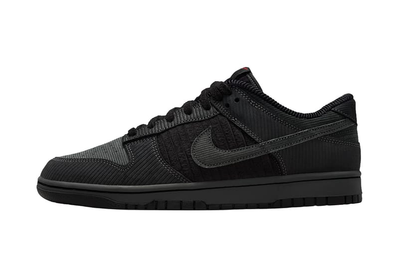Nike transforma o Dunk Low em versão de inverno “Black Corduroy”