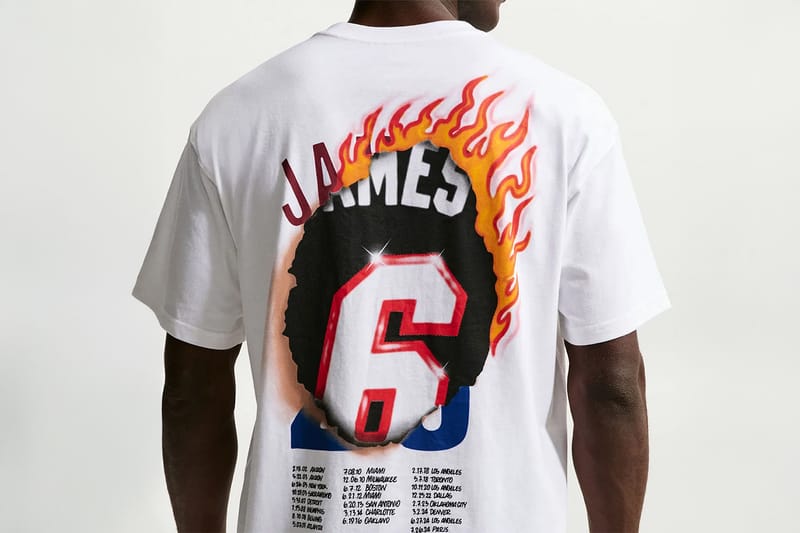 Nike celebra os 41 anos de LeBron James com nova coleção de T-shirts gráficas