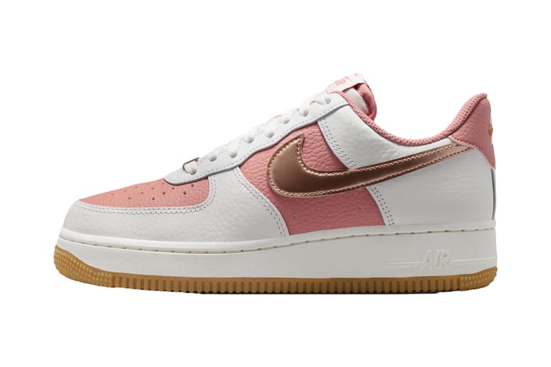 Nike destaca o Air Force 1 Low em “Rust Pink” com toques de bronze metálico
