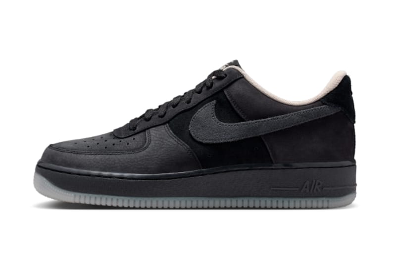 Nike eleva o Air Force 1 Low “Black Fossil” com materiais premium