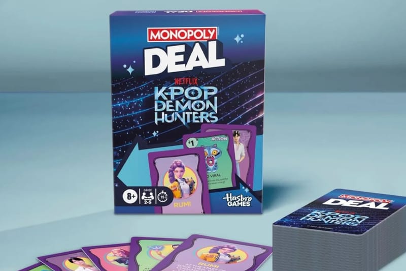 'KPop Demon Hunters' reinventa Monopoly Deal no primeiro lançamento da parceria entre Netflix e Hasbro