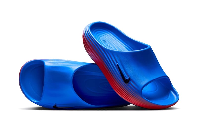 Primeiras imagens do Nike ReactX Rejuven8 Slide "Action Red/Light Photo Blue"