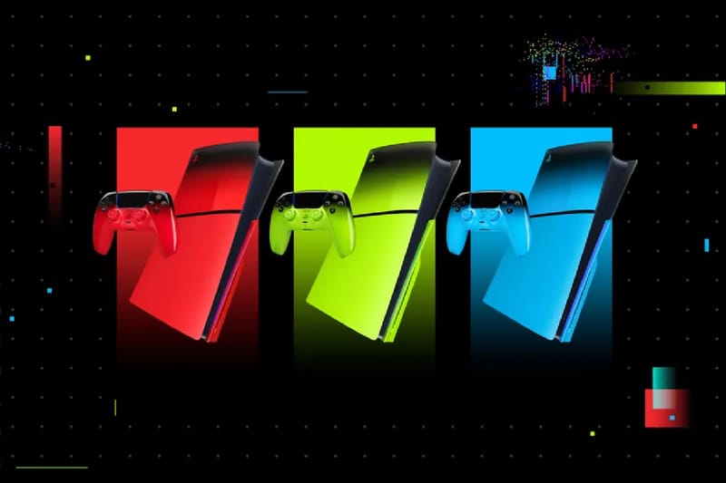 Sony lança coleção PlayStation 5 “Hyperpop” com três novos modelos neon
