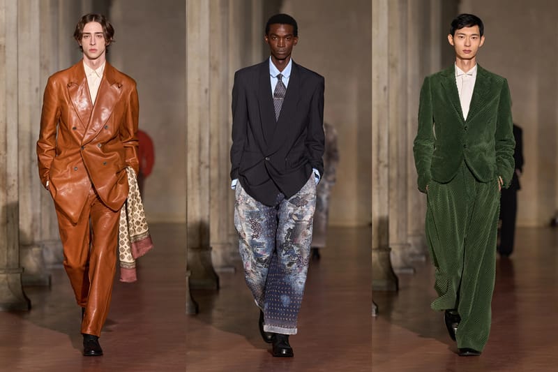 SOSHIOTSUKI apresenta collabs com ASICS e PROLETA RE ART no desfile FW26 da Pitti Uomo