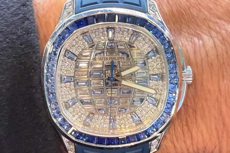 Wrist Check: Tom Brady ostenta Patek Philippe Aquanaut Luce “Rainbow” de US$ 653 mil em alta joalheria