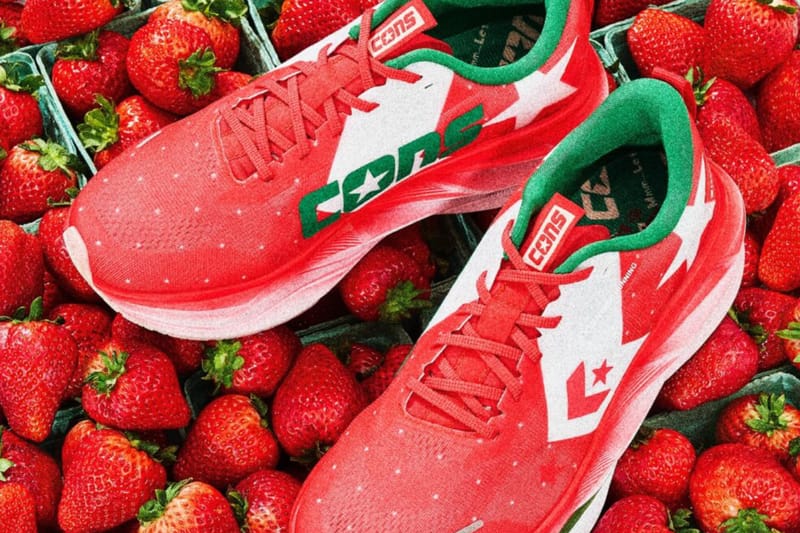 Converse Japan lança o doce e limitado tênis de corrida CONS RUNBOUNCE / 3itsuka “Strawberry”