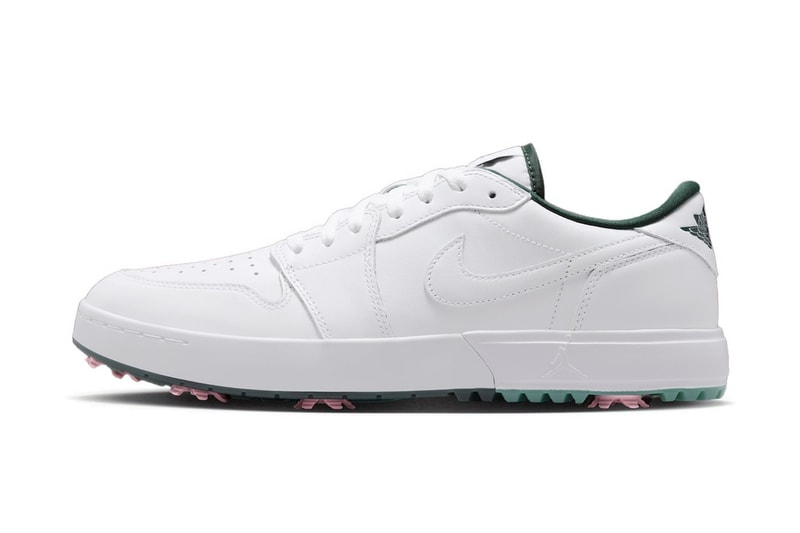 Jordan Brand equilibra o visual clássico com toques de cor no Air Jordan 1 Low Golf “White/Fir”