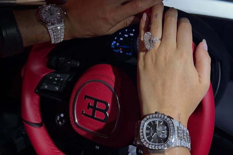 Wrist Check: Cristiano Ronaldo e Georgina Rodríguez exibem mais de US$ 1,5 milhão em relógios Patek Philippe de diamantes