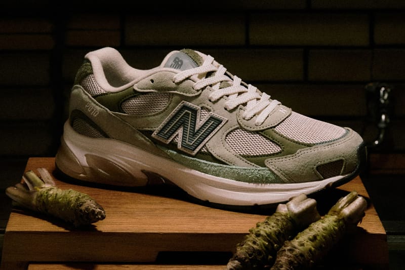 Tênis atmos x New Balance ABZORB 2010 “Wasabi” chega pegando fogo