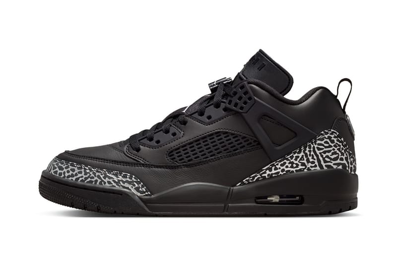 Jordan Brand lança discreta Spizike Low em "Black/Metallic Silver"