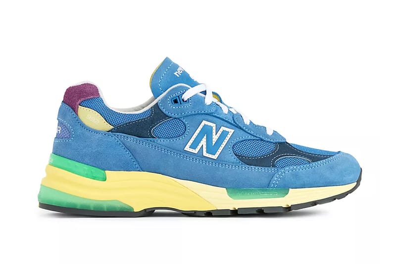 New Balance lança o Made in USA 992 em nova colorway "Sea Stone/Green Apple/Maize"