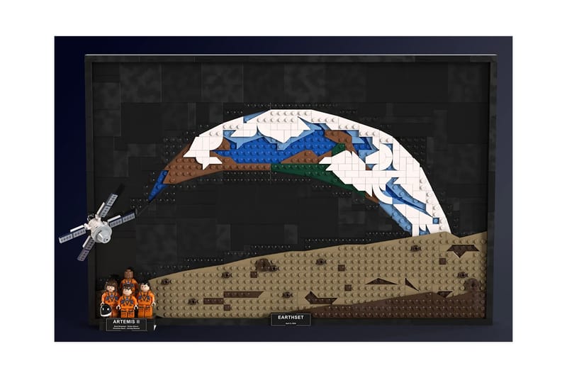 Esta criação do LEGO Ideas transforma a missão Artemis II em um pôster de parede feito de peças