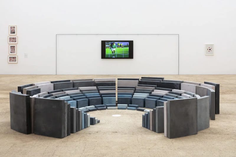 Dentro das mostras de arte inspiradas no futebol no Museo Jumex