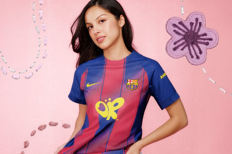 Olivia Rodrigo se une ao Spotify e lança camisas exclusivas do FC Barcelona
