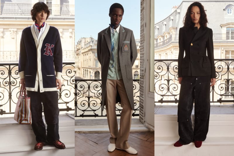 Coleção KENZO SS27 de NIGO une construção em fitas, denim japonês e camisa de rugby até o chão