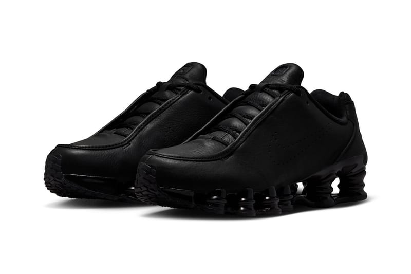 Nike reinventa o Shox TL em couro preto enquanto o retorno fashion do tênis ganha força