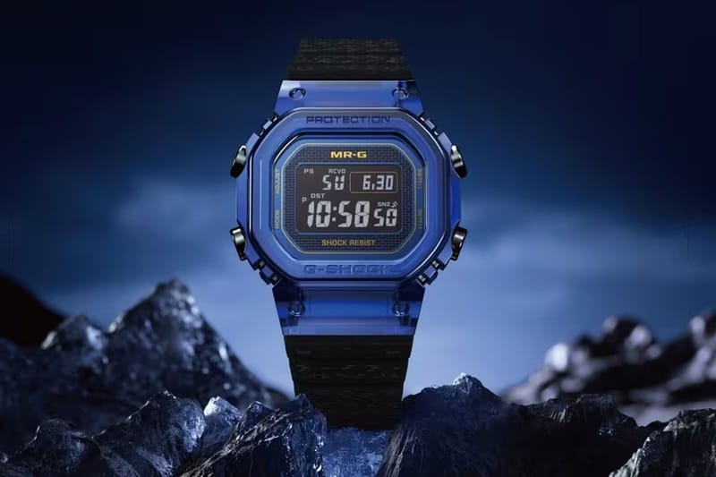 G-Shock lança o MRG-D5000, criado inteiramente em safira azul e avaliado em US$ 80.000