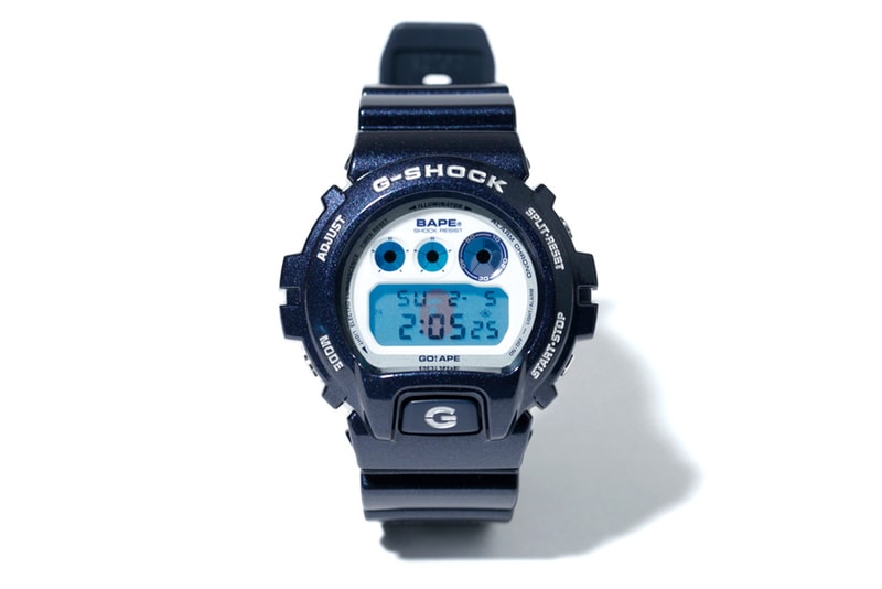 A Bathing Ape x Casio G-Shock DW-6900 Metallic Navy