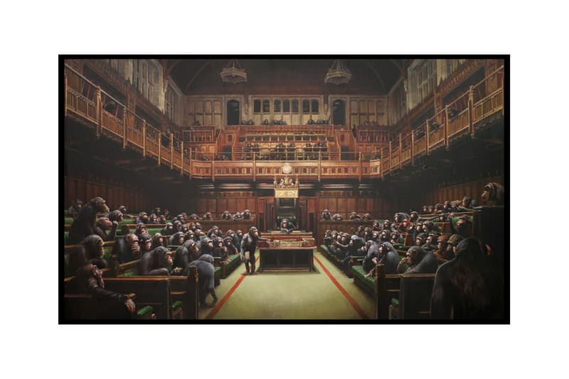 藝術家Banksy 最新室內藝術畫作