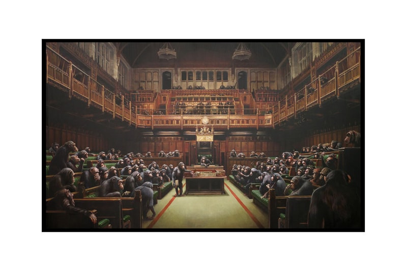 藝術家Banksy 最新室內藝術畫作