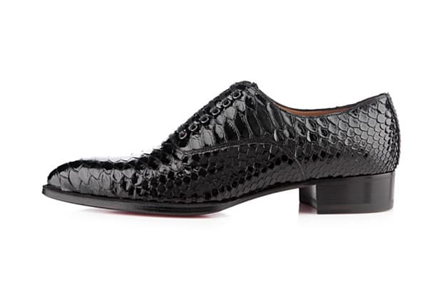 Christian Louboutin “Python Crystal” Platers Flat
