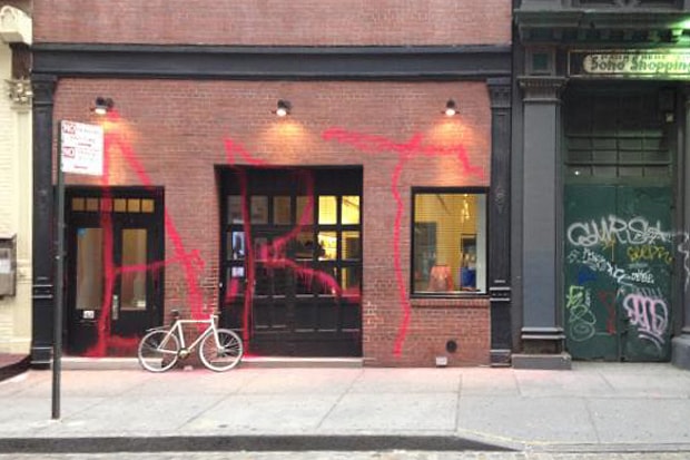Kidult Vandalizes Marc Jacobs NYC 