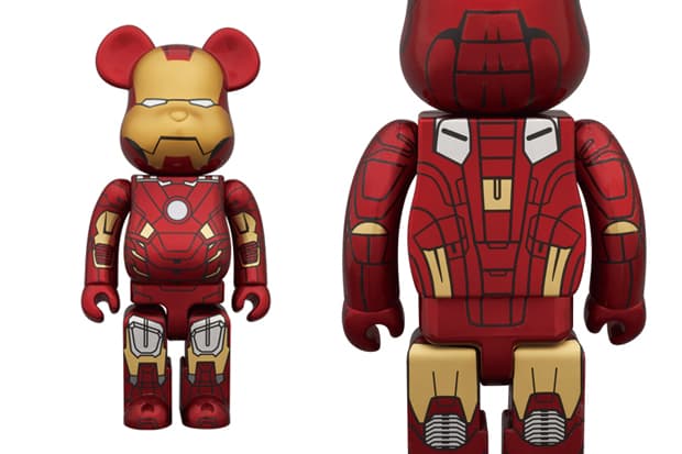 Medicom Toy 400% & 100% Iron Man Mark VII Bearbrick