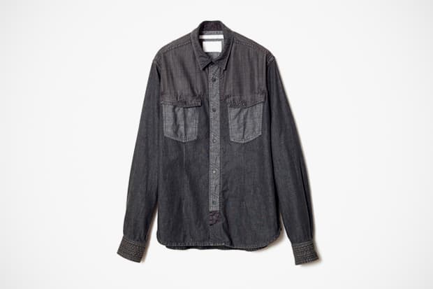 White Mountaineering 2012 春夏黑色丹寧襯衫