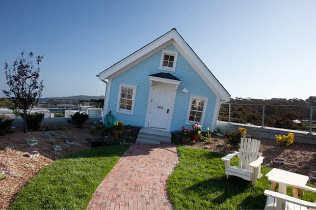 The Do Ho Suh “Fallen Star” Sculpture Is A House On the Edge
