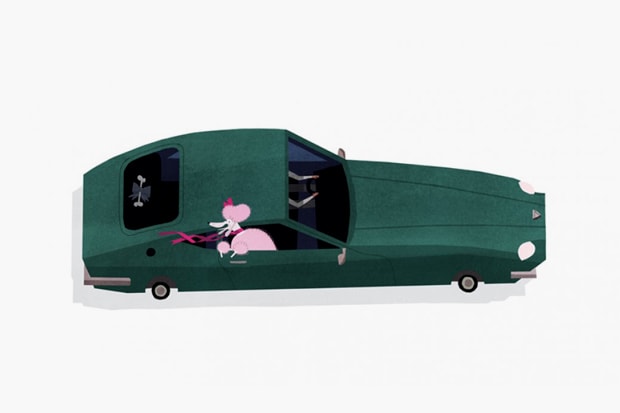 Emmanuelle Walker “Dogs & Cars” 系列畫作