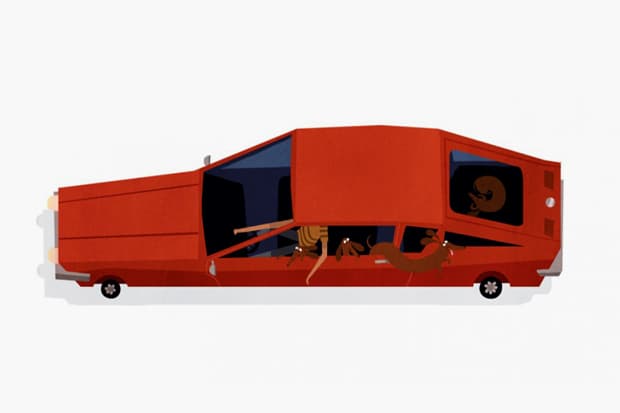 Emmanuelle Walker “Dogs & Cars” 系列畫作