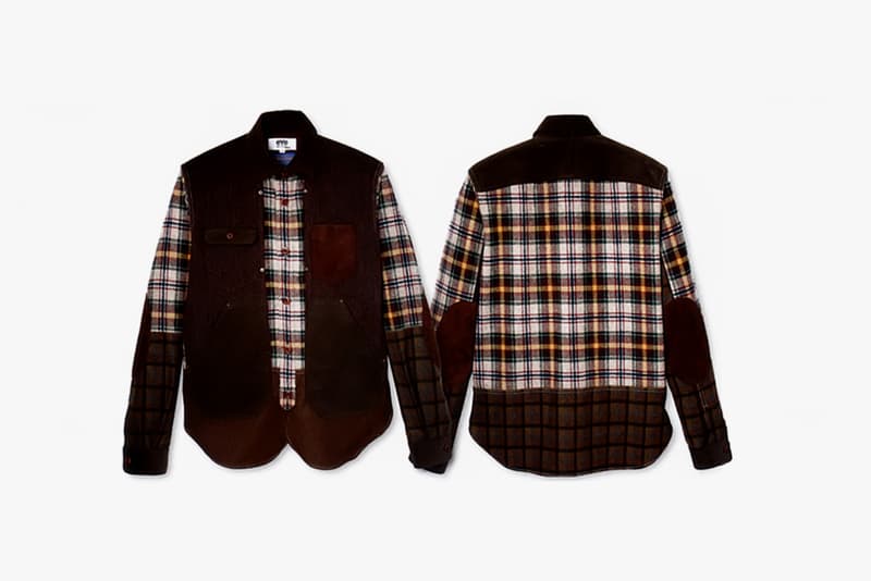 eYe COMME des GARCONS JUNYA WATANABE MAN x Pendleton 格紋拼接襯衫