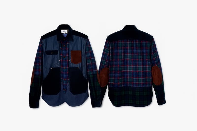 eYe COMME des GARCONS JUNYA WATANABE MAN x Pendleton 格紋拼接襯衫