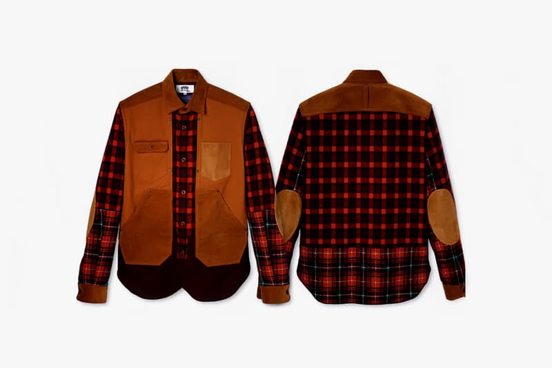 eYe COMME des GARCONS JUNYA WATANABE MAN x Pendleton 格紋拼接襯衫