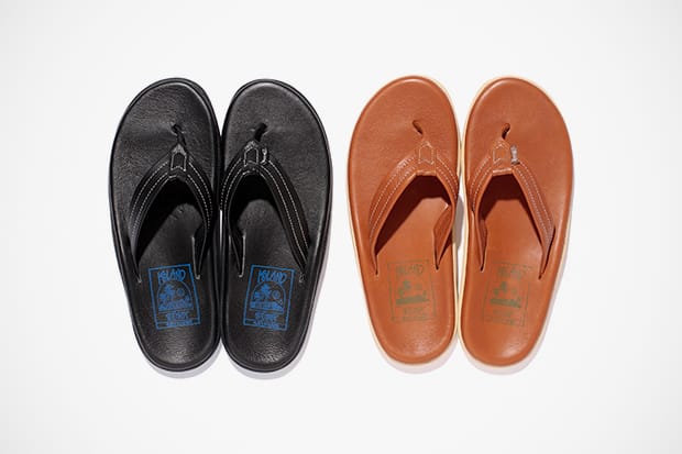 Stussy x Island Slipper 2012 別注皮革拖鞋