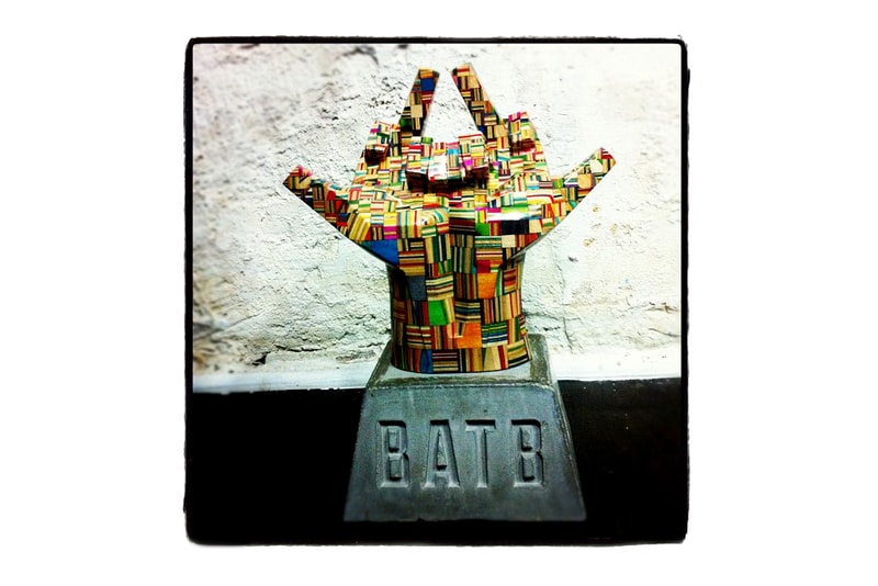 The Battle of the Berrics V Skate Competition Trophy by Haroshi