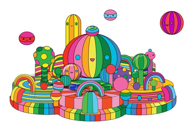 FriendsWithYou 於屯門市廣場1期展開「Happy Rainbow 彩虹樂園」體驗藝術展現場回顧！