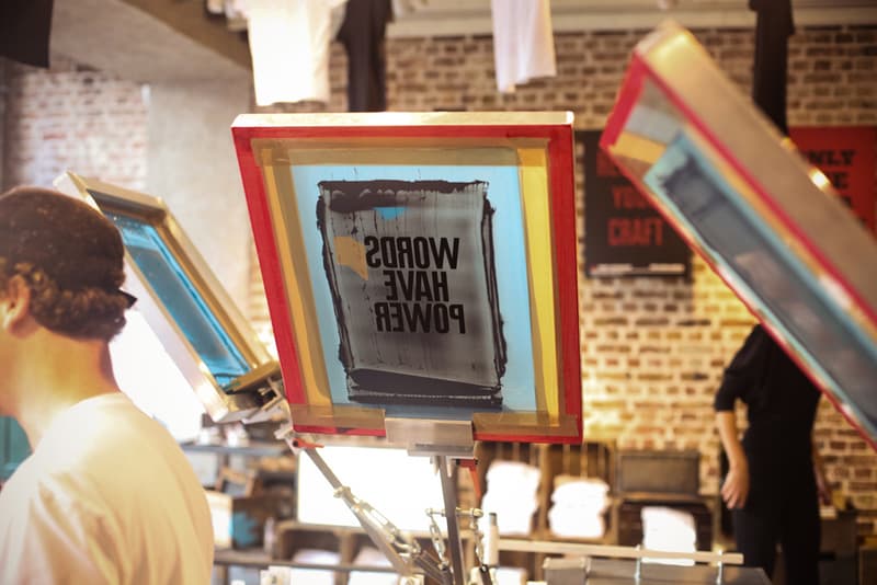 Levi’s Print Workshop in London with Anthony Burrill 工作坊