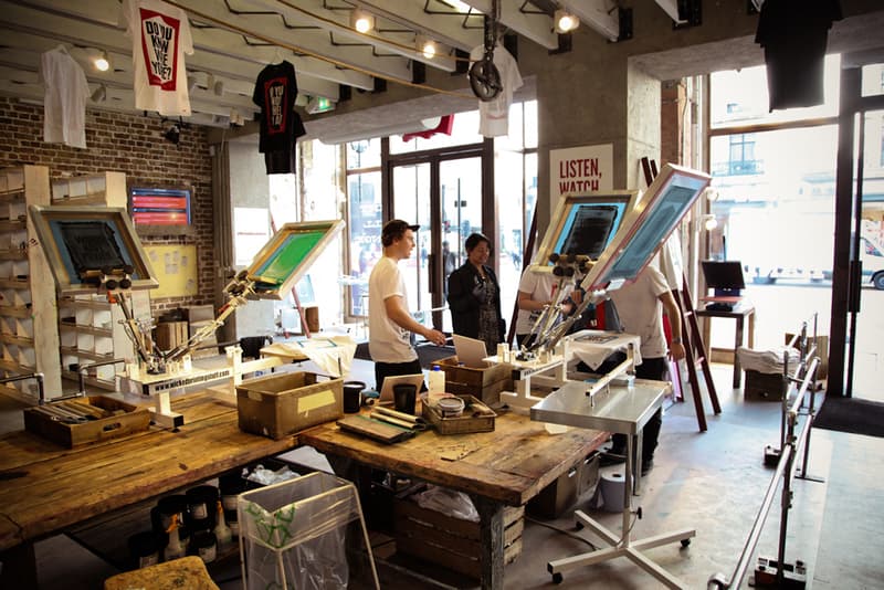 Levi’s Print Workshop in London with Anthony Burrill 工作坊