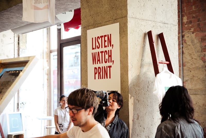 Levi’s Print Workshop in London with Anthony Burrill 工作坊