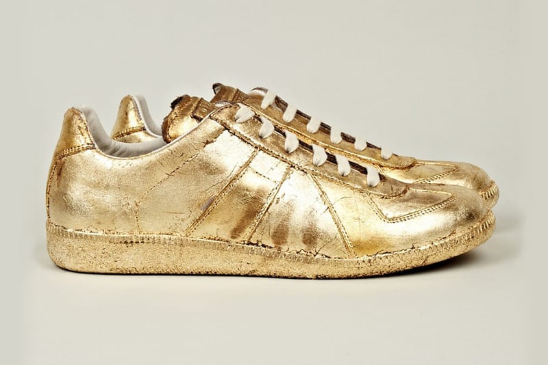 Maison Martin Margiela Gold Foil Replica Sneakers