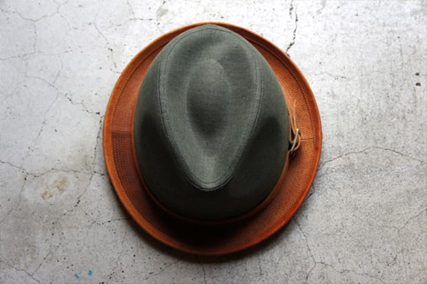 morno x Roberu Natural Dyed Canvas and Leather Hat 聯名帽款